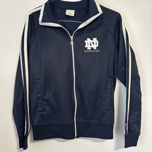 Champion Mens Navy Jacket with White Stripes